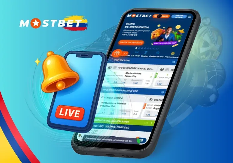 Con la aplicación móvil, puedes hacer apuestas en tiempo real.